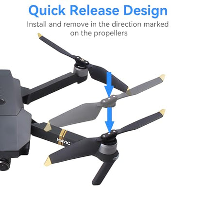 Propellers for DJI Mavic Pro/Mavic Pro Platinum Replacement Drone Accessories 8331F Prop Blades Spare Propeller Quick-Release Low Noise Wings 8 Pack