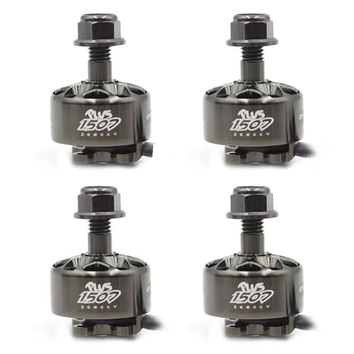 SmooX 1507 Plus 2680KV 4~6S 4200KV 3~4S 3 inch cinewhoop Ducts Brushless Motor for RCINPOWER Motors RC FPV Racing Quadcopter Drones (4PCS 2680KV Balck) - style: 4PCS 2680KV Balck