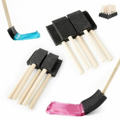 36 Pcs Foam Paint Brushes Set, 1"&1.5", for Painting, Staining, Varnish - size: 36PCS 1"&1.5"