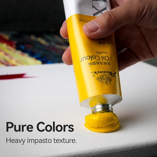 PHOENIX Studio Oil Paint Set, 50 Colors x 50ml / 1.69 Fl - color: 50 Colors