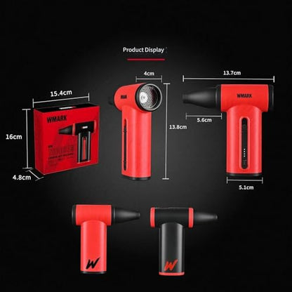 WMARK Compressed Air Duster Rechargeable Cordless Handheld Mini Blower - color: Black