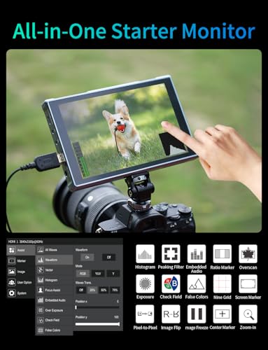 FEELWORLD FW759 PRO 7 Inch 400nit IPS Touchscreen Field DSLR Camera Monitor