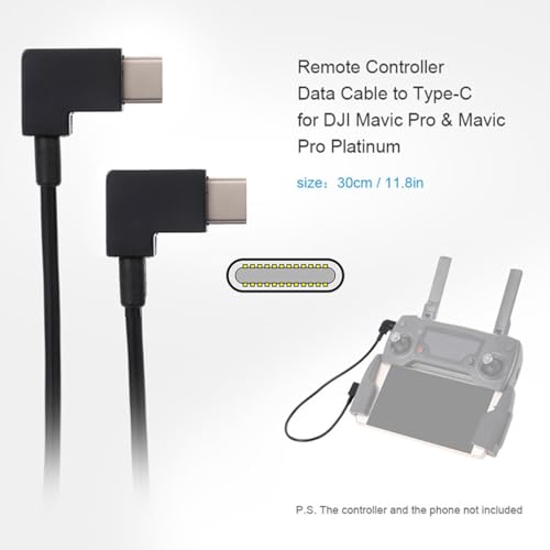 cablecc Remote Controller OTG Data Cable Type-C to Type-C USB-C Compatible with FPV Aerial Photography Mavic Pro Platinum Mavic Pro RC Accessories - style: Type-C to Type-C
