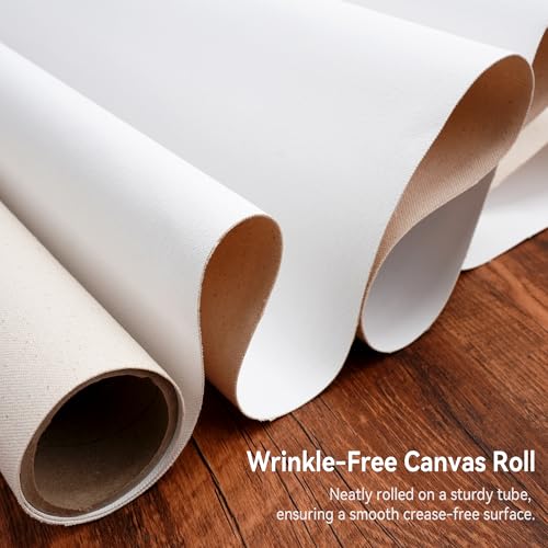 PHOENIX Professional Canvas Roll 72 Inch x 6 Yard (18 Feet) - size: 72 inch x 6 yard, style: 15 oz.