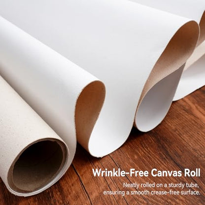 PHOENIX Professional Canvas Roll 72 Inch x 6 Yard (18 Feet) - size: 72 inch x 6 yard, style: 15 oz.