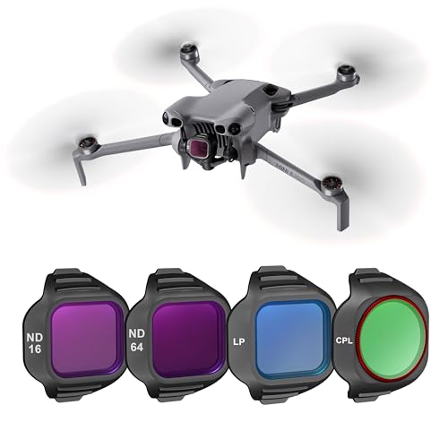 STARTRC Filter Set for DJI Mini 5 Pro Accessories, 4 Pack Light Pollution Reduction Filter/ND16/64/CPL Mini 5 Pro Drone Lens Filters, Multi Coated HD Optical Glass - style: 4 pack LPR/ND16/64/CPL