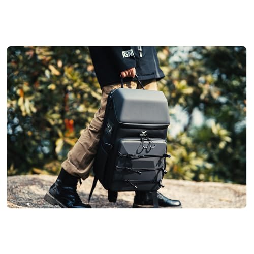 HGLRC B2 FPV Drone Backpack Case Shoulder Bag for FPV Racing Quadcopter Drone and Parts (Black-grey)