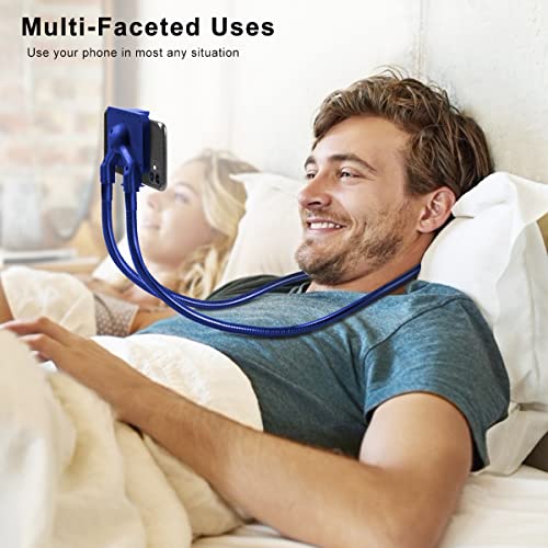 B-Land Cell Phone Holder, Universal Lazy Bracket DIY Mobile Phone Stand - color: Blue