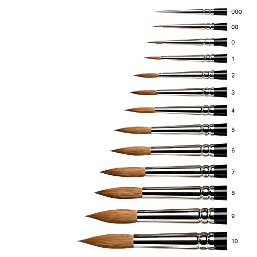 Winsor & Newton Series 7 Kolinsky Sable Brush, Round SH #4 - size: #4, style: Round