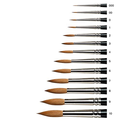 Winsor & Newton Series 7 Kolinsky Sable Brush, Round SH #4 - size: #4, style: Round