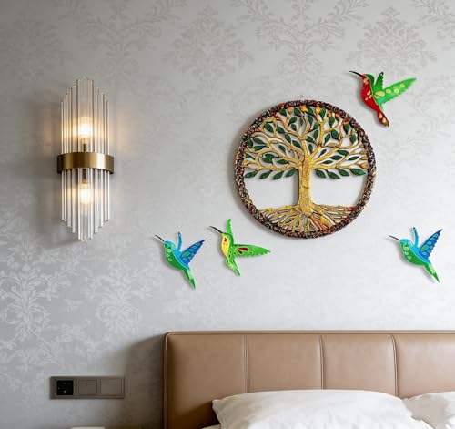 Tree of Life Hummingbird Wall Hanging Epoxy Resin Silicone Mold5918+7072