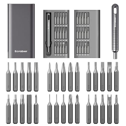 31-in-1 Mini Precision Screwdriver Sets, Portable Magnetic Mini Repair Tool Kit for Phone, Computer, Watch, Laptop, Macbook, Ring Doorbell, Eyeglass, Electronic, Aluminium Alloy Screw Driver