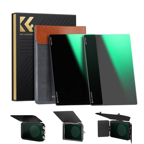 K&F CONCEPT 4" x 5.65" Square ND8+ND64 Filter kit Compatible with Matte Box