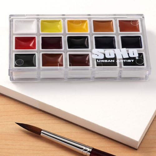 Soho Urban Artist Watercolor Set w/15 Colors