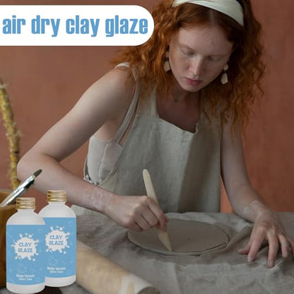 200ml Air Dry Clay Glaze, Protect Clay Surfaces,Delivers Matte Glaze Effect - size: matte