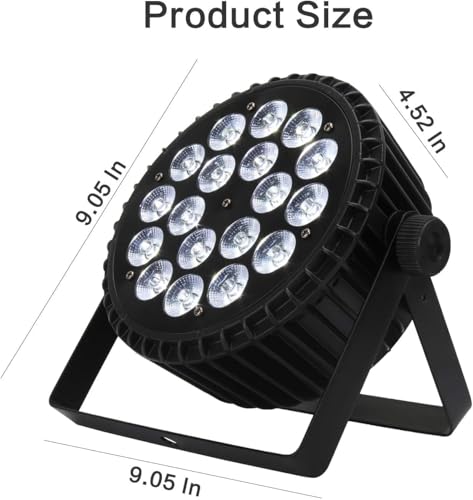 SHEHDS LED Stage Par Lights LED 18X18W DJ Stage Lights 6 Pack - size: 6 Pack