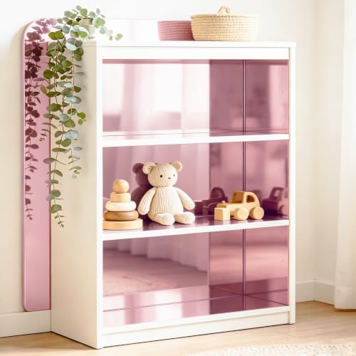 WESTICK Rose Gold Metallic Mirror Paper Self Adhesive Pink Permanent Vinyl - color: 4.Pink