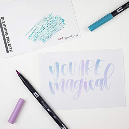 Tombow 56182 Blending Kit. Includes Blending Palette, Colorless Blender, Spray Mister, and Blending Guide, Multicolor, 3 Piece Set