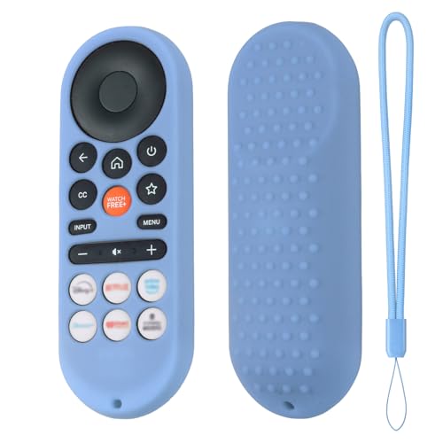Hi Color XRT281 Remote Cover for Vizio/Onn FHD LED TV Remote 2026 Silicone Protective Case Compatible with VIZIO XRT281 ONN Remote Silicone Case Cover with Lanyard (Glow Blue) - color: glow blue
