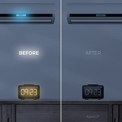 FLANCCI LED Light Dimming Stickers, LED Dimming Stickers, (2 Sheets) Dimming Sheets (6 Sheets 80%) - size: 6 SHEETS 80%