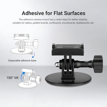 NEEWER AC058 Adhesive Base Mount Kit Compatible with DJI GoPro Cameras - style: AC058