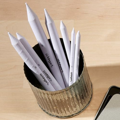 KINGART 10-Piece Blending Stumps & Tortillions Paper Art Blenders for Sketching & Drawing, Blending & Shading Pencils, Student Artist Charcoal Sketch Drawing Tools