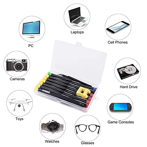 Ainiv Mini Precision Screwdriver Set, 18PCS Small Magnetic Screwdriver - color: 18 Pieces