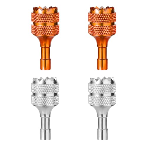 4pcs Mini Joystick Replacement Compatible with DJI Mini 3 Pro - color: Orange Silver