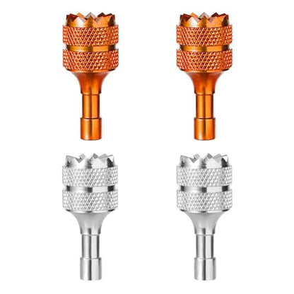 4pcs Mini Joystick Replacement Compatible with DJI Mini 3 Pro - color: Orange Silver