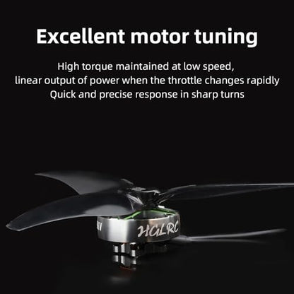 HGLRC Specter 1804-3500KV 4S Brushless Motor for 3-3.5Inch FPV Freestyle Racing Drones - style: 1804-3500KV