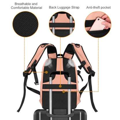 MOSISO Camera Backpack, DSLR/SLR/Mirrorless Photography Camera Bag - color: Salmon Pink