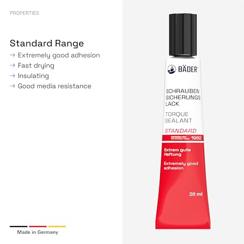 Lacke Original Screw-Locking Paint Standard Range Blue 50 ml The reference 1962 - aid for securing, signing, sealing, as well as for tampering
