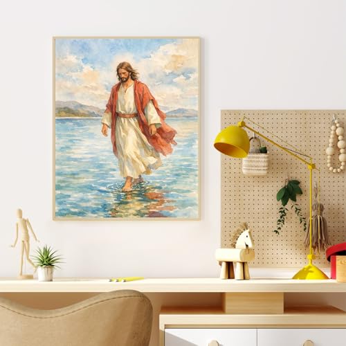 Dawnsphere Jesus Paint by Numbers Kit for Adults Without Frame 16x20 in - color: OP-US04