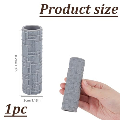 Topography Texture Roller Large Brick Clay Texture Rollers Geometric DIY Embossing Pottery Decortive Tool for Pathfinder, PRG, Miniatures, Tabletop Board Game Topography Accessory - style: Geometric