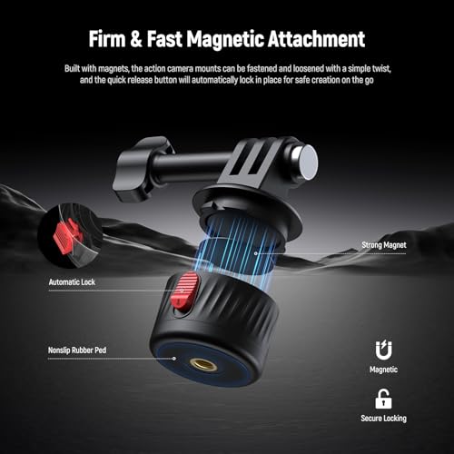 NEEWER Magnetic Action Camera Mount Kit, GP-24 - style: GP-24