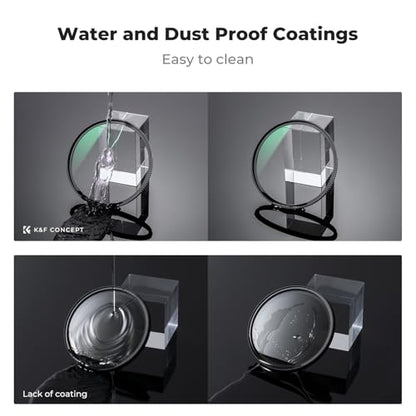K&F CONCEPT 95mm MC UV Protection Filter Shockproof Tempered Optical Glass - size: 95mm