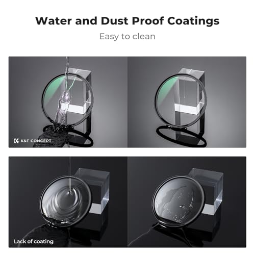 K&F CONCEPT 55mm MC UV Protection Filter Shockproof Tempered Optical Glass - size: 55mm
