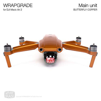 Wrapgrade Main Unit Skin Compatible with DJI Mavic Air 2 (Butterfly Copper) - color: BUTTERFLY COPPER