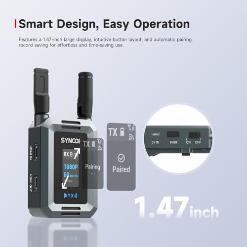 SYNCO XVision One Transmitter & Receiver Wireless Video Transmission System