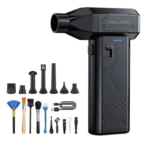 Electric Compressed Air Duster Rechargeable, 130,000RPM, 8000mAh - size: 130,000 RPM