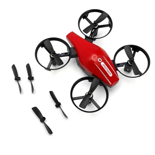 Mini Drone with 360° Flip & Headless Mode - Handheld Remote Control Quadcopter for Beginners and Adults, 2.4G Anti-Interference, 3 Speeds, 8min Flight, Full Protection (Red)