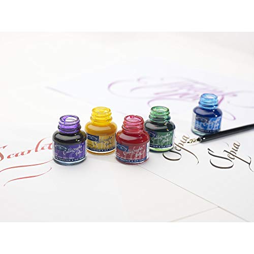 Winsor & Newton Calligraphy Ink, 30ml (1-oz) Bottle, Dark Blue - color: Dark Blue, size: 1 fl oz