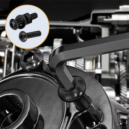 615 Pcs M2 Screw Assortment, M2 Bolts and Nuts Kit, Hex Socket Button Head Cap Screws and Nuts and Washers Set, Metric Machine Screw Assortment Kit, Small Black Assorted Screws Nuts - size: M2