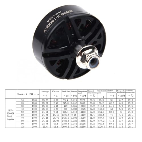 2806.5 2807 1300KV Brushless Motor, 3-6S w Drone Motor （4PCS