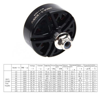 2806.5 2807 1300KV Brushless Motor, 3-6S w Drone Motor （4PCS