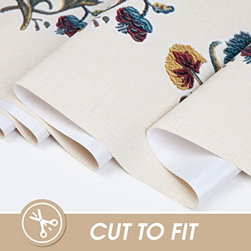AIRCOWRIE Waterproof Rectangle Vinyl Tablecloths 140x54 Inch - color: Flower, size: 140" x 54" (Rectangular)