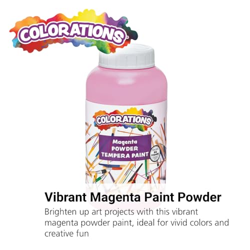 Colorations Powder Tempera Paint, Magenta, 1 lb, Ages 4+, PreK+ - color: Magenta