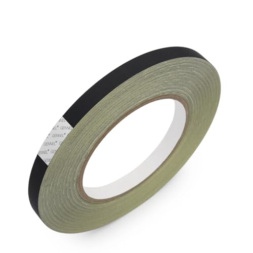 10mm x 30M (0.4in x 100ft) Black Acetate Fabric Electrical Tape - size: 10mm