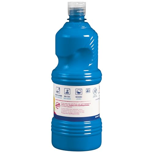 Prang Washable Tempera Paint, Turquoise, 32 Oz., 1 Count - color: Turquoise