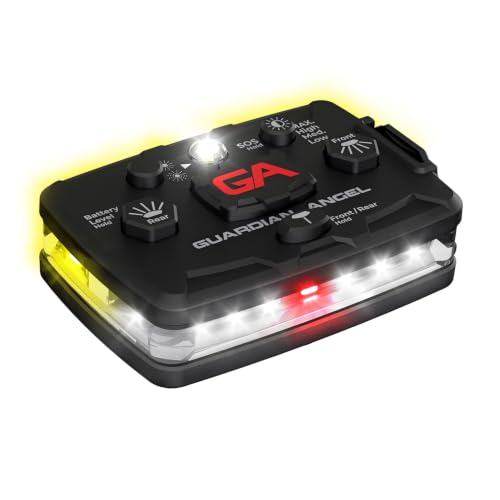 Guardian Angel Elite Safety Light - White Front & Yellow Rear - color: White/Yellow, size: 1-Pack